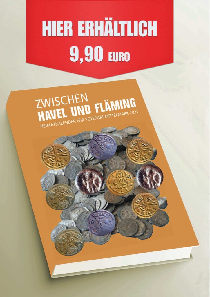 Cover des Buches Zwischen Havel und Fläming, der Heimatkalender Potsdam-Mittelmark 2021